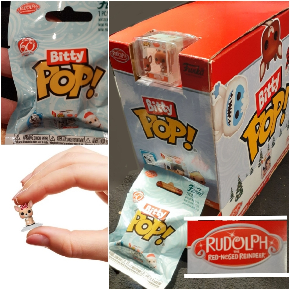 Bitty POP Rudolph The Red Nose Reindeer Retail Box With 2 Funko POP Bitty POP